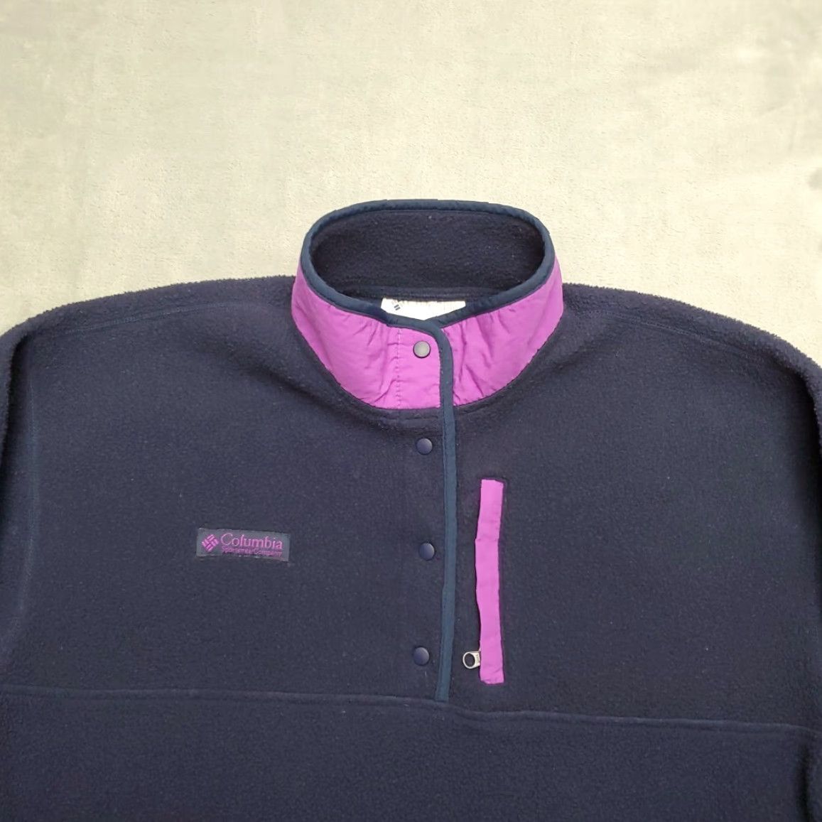Vintage VINTAGE Columbia Sweater Womens L Blue T Snap Fleece Pullover Made in USA Retro Size L / US 10 / IT 46 - 3 Thumbnail