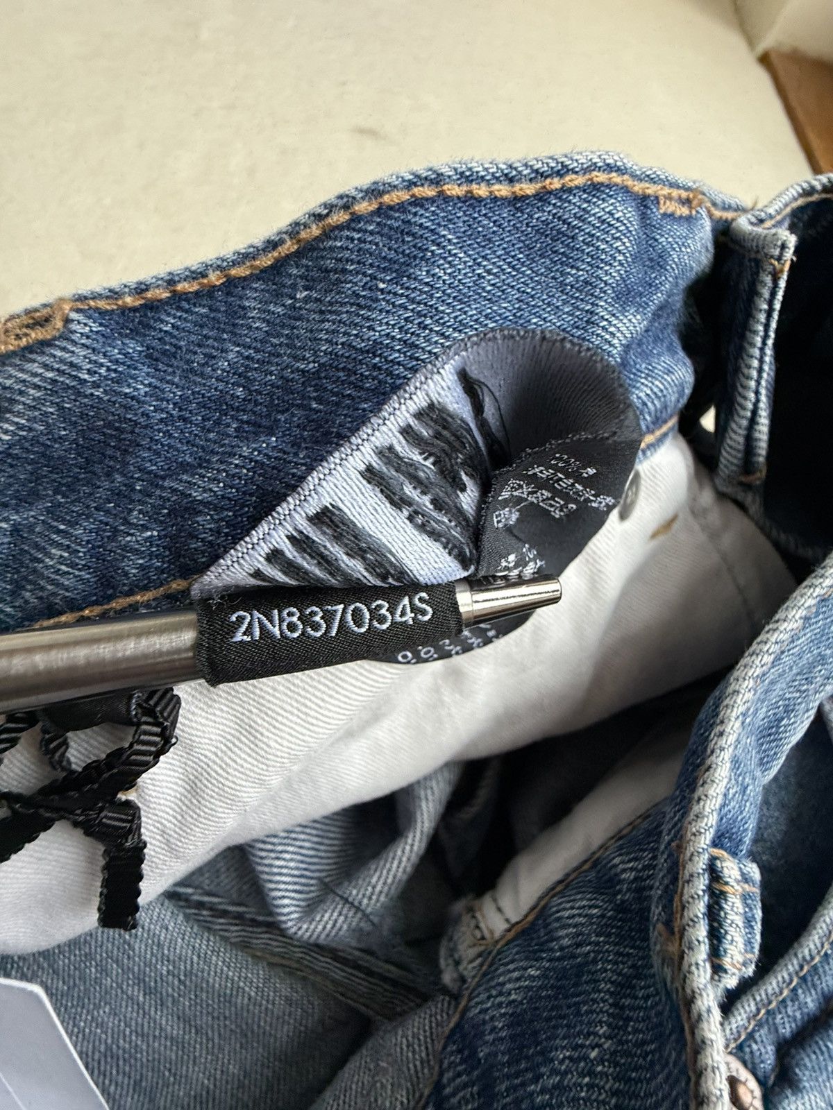 Celine $990 ss24 Celine zuma wash wesley jean denim shorts 28 Hedi Size US 28 / EU 44 - 22 Thumbnail