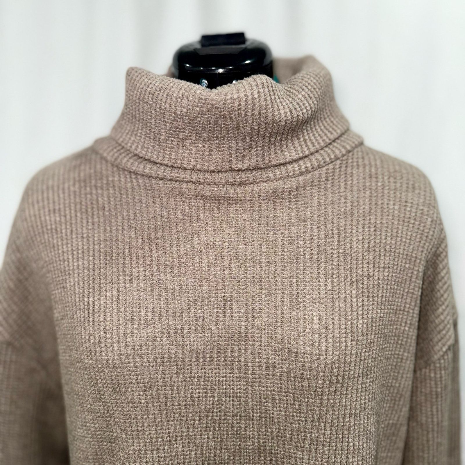 Gap Gap Brown Waffle-Knit Turtleneck Sweater | Sz S Size S / US 4 / IT 40 - 4 Thumbnail