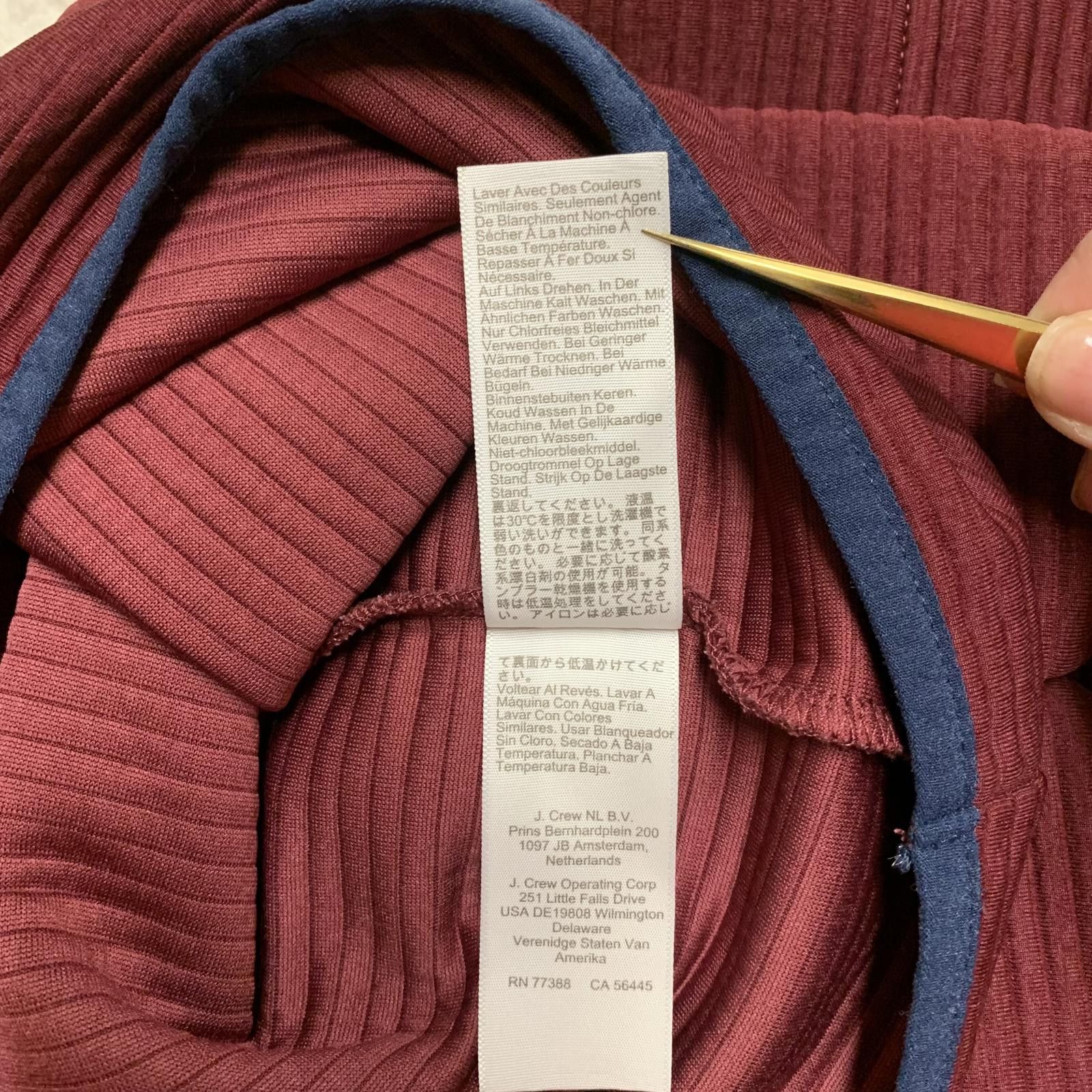 J.Crew J.Crew Men's Large Authentic Fleece Burgundy Pullover Size US L / EU 52-54 / 3 - 11 Thumbnail