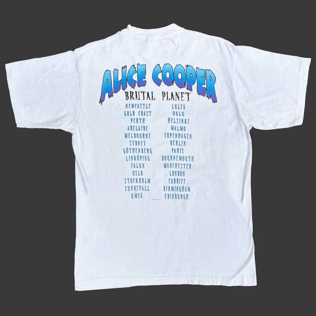 Band Tees × Vintage Alice Cooper 2001 Vintage Brutal Planet Tour Band T-Shirt Size US L / EU 52-54 / 3 - 2 Thumbnail