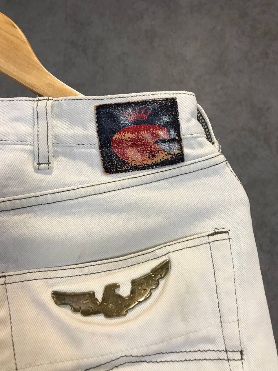 Armani × Designer × Vintage Armani Jeans designer vintage distressed denim jeans Size US 29 - 7 Thumbnail