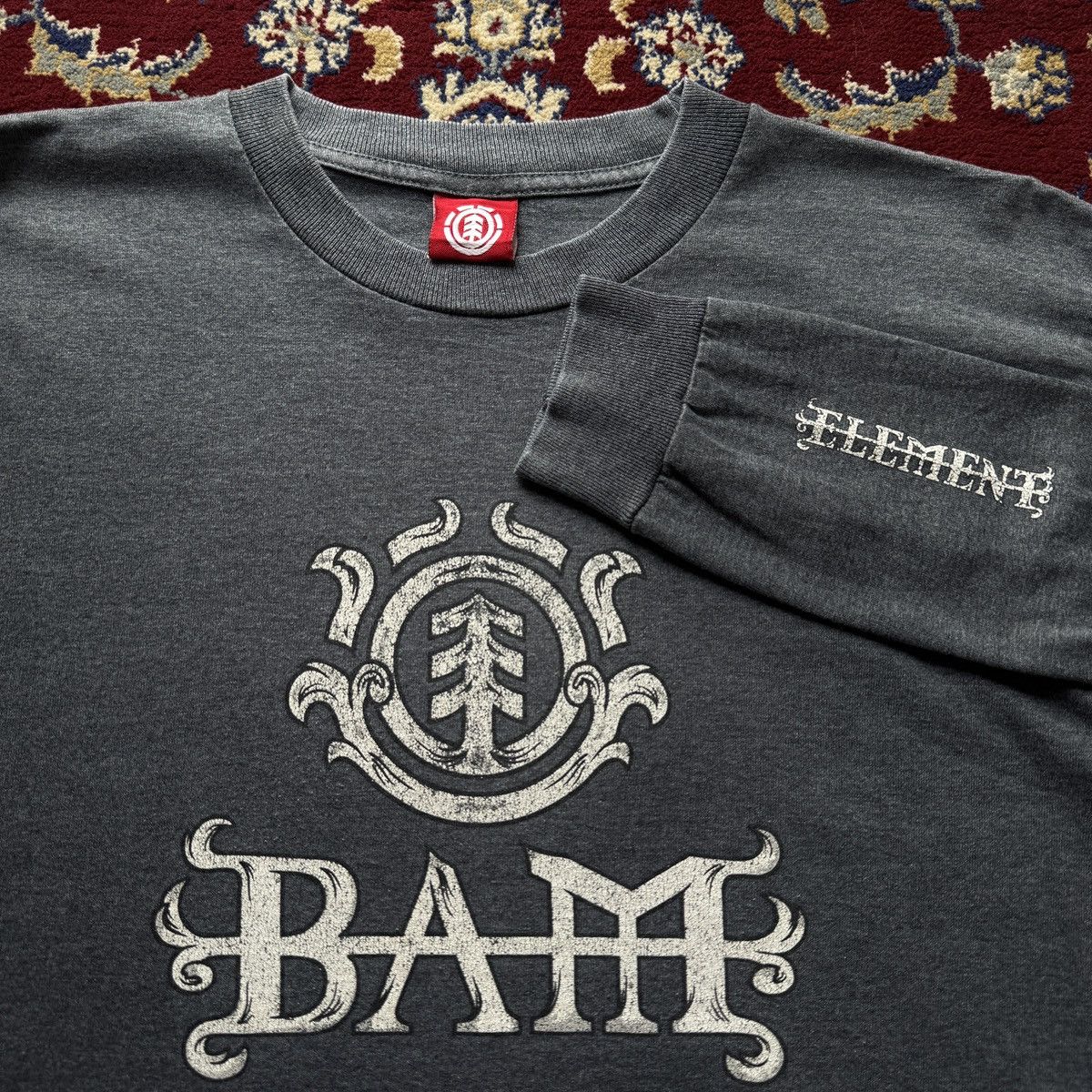 Element Vintage 2000s Bam Margera Element Skateboards Heartagram Y2k Size US M / EU 48-50 / 2 - 1 Thumbnail
