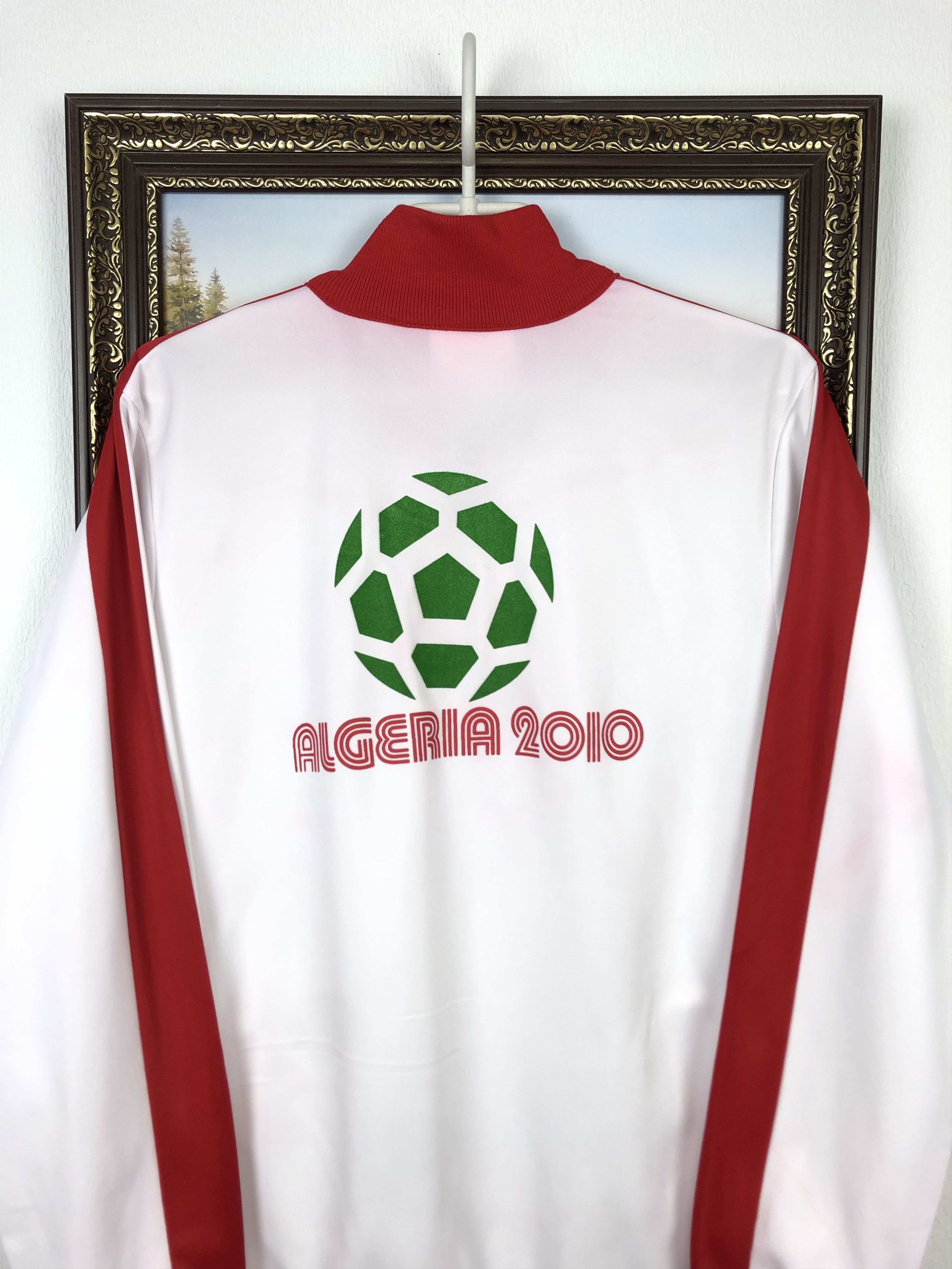 Vintage Algeria 2010 Football Jacket Soccer Track Top National Size US L / EU 52-54 / 3 - 9 Thumbnail