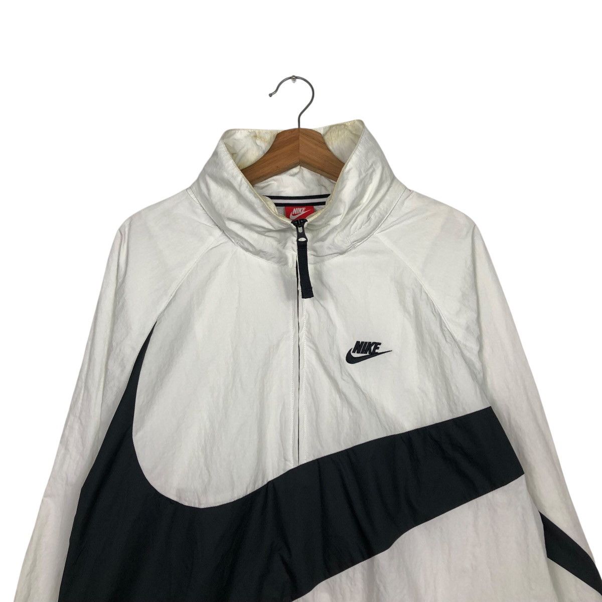 Nike 📌Half Zipper Anorak Jacket Pull Over Nike Big Swoosh Size US M / EU 48-50 / 2 - 4 Thumbnail