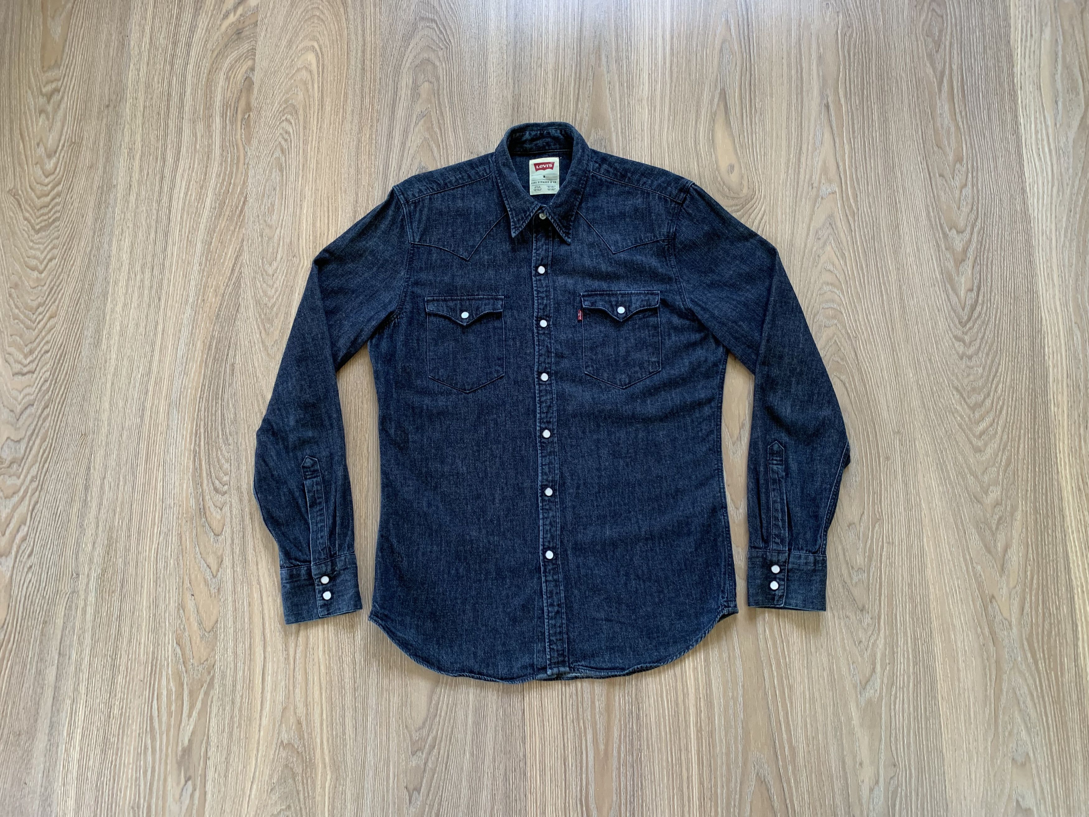 Levi's × Levi's Vintage Clothing × Vintage Levis Mens Denim Button Up Blue Jeans Shirt Size US M / EU 48-50 / 2 - 1 Thumbnail