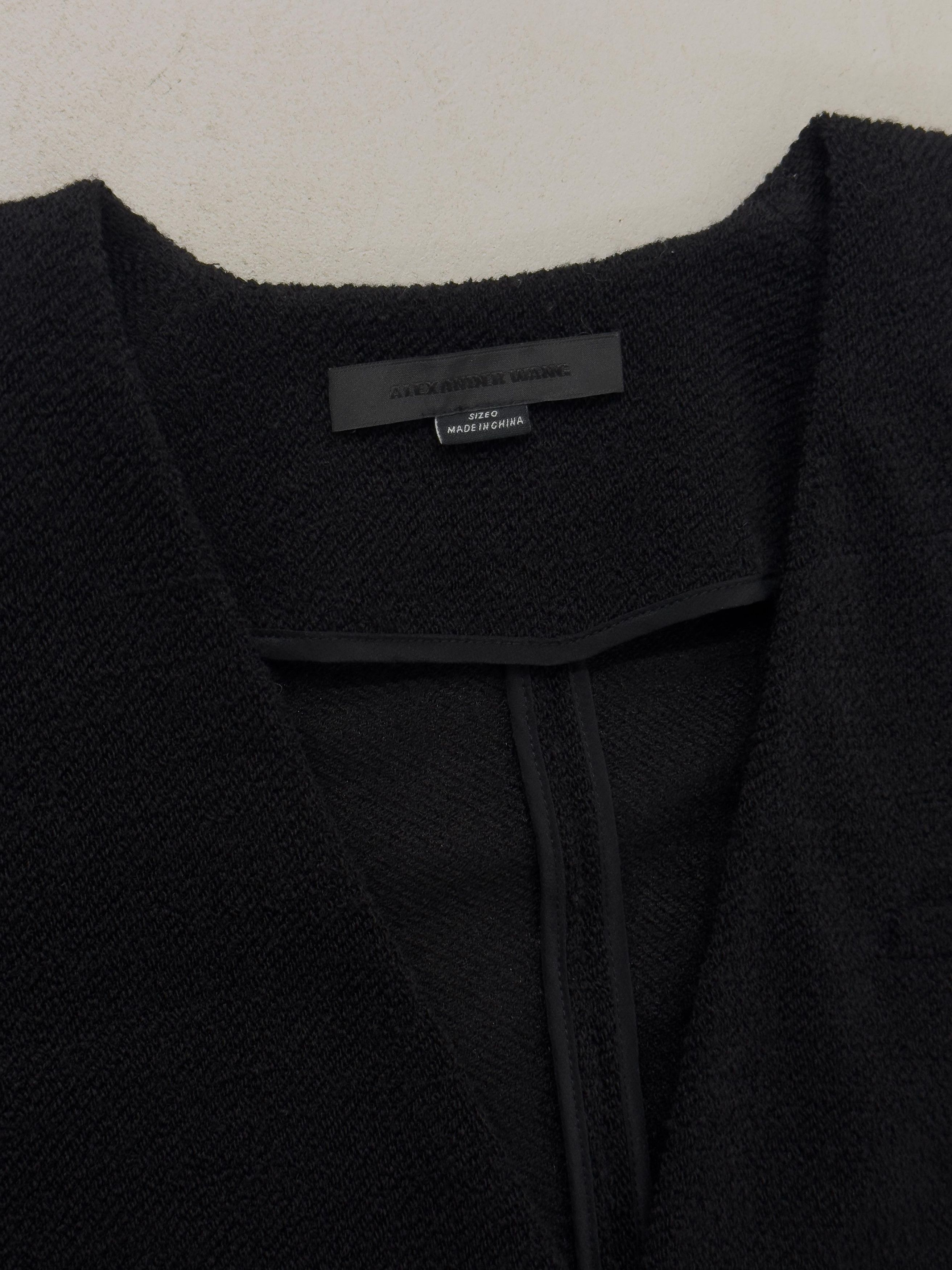 Alexander Wang Alexander Wang Collarless Wool Jacket Size S / US 4 / IT 40 - 4 Thumbnail