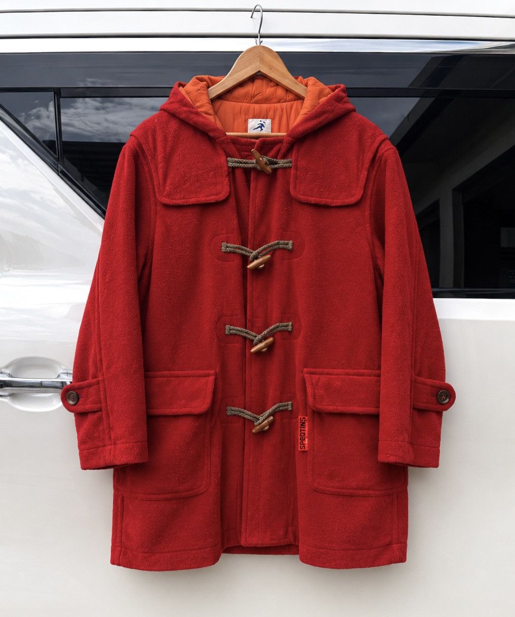 Hai Sporting Gear Vintage HAI Sporting Gear Issey Miyake Red Duffle Coat Japan Size US M / EU 48-50 / 2 - 1 Thumbnail