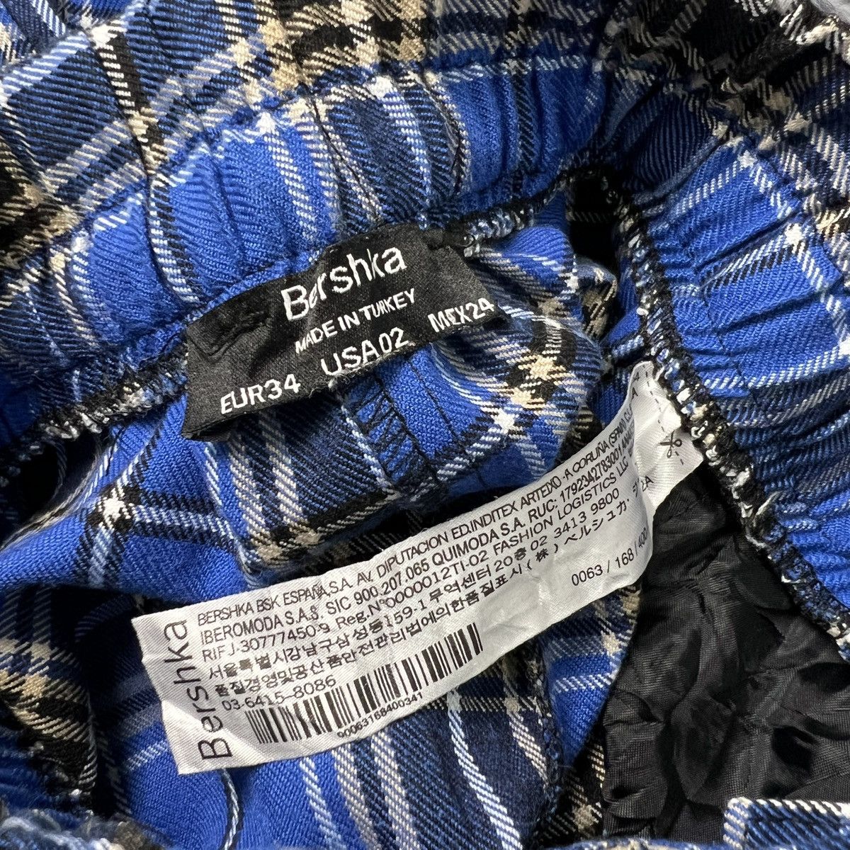 Bershka Bershka Blue Chequered Jogger Cargo Pants Size US 26 / EU 42 - 6 Thumbnail