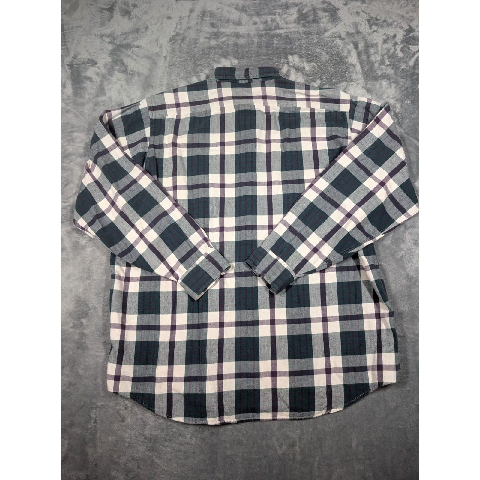 Vintage VINTAGE L.L. Bean Shirt Mens 2XLT Green Plaid Flannel Long Sleeve Button-Up USA Mens Tall 2XLT Casual Fall Womens? Size US XXL / EU 58 / 5 - 7 Thumbnail
