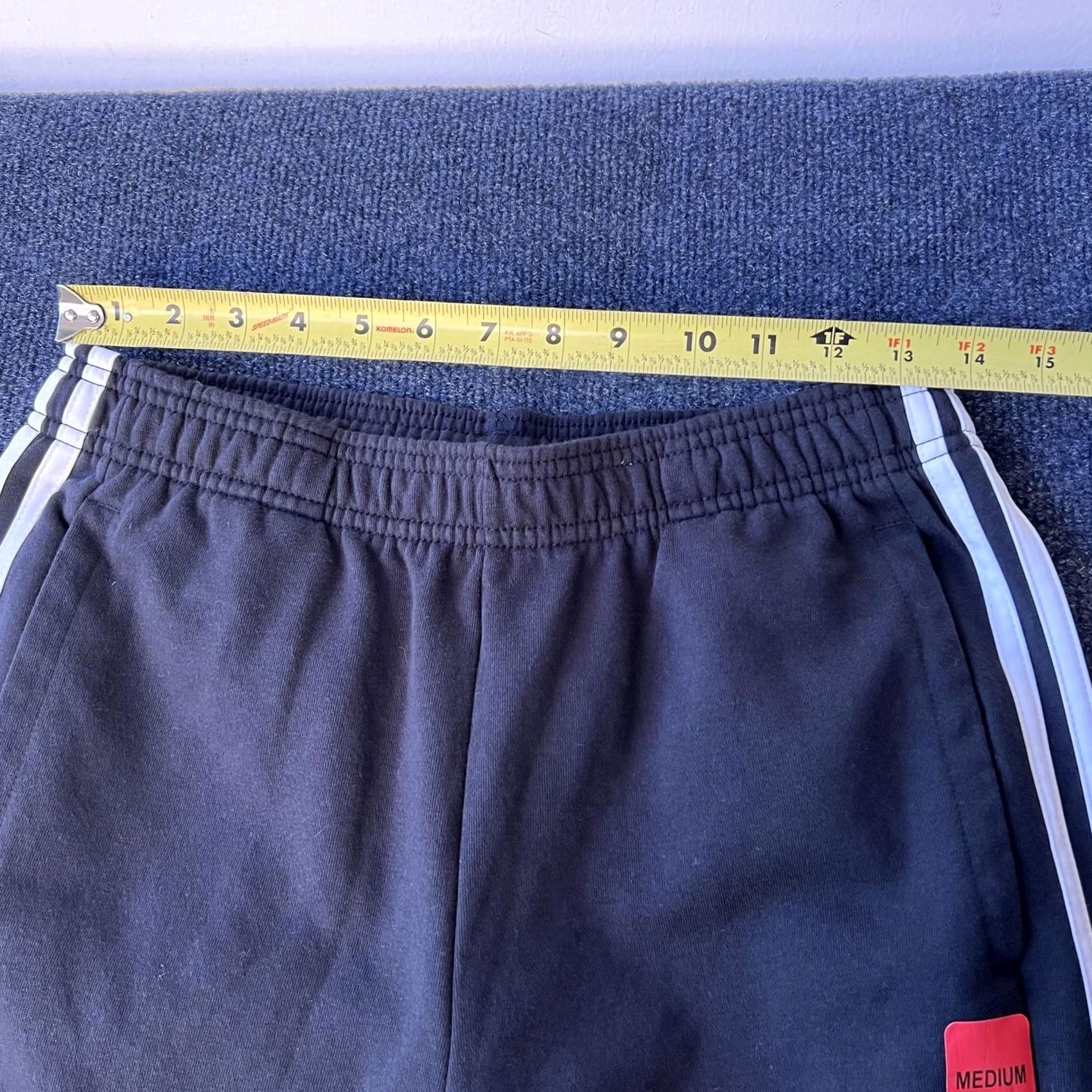 Adidas Adidas Mens Medium Black White 3-Stripes Jogger Fleece Pants GT9435 Size US 31 - 7 Thumbnail