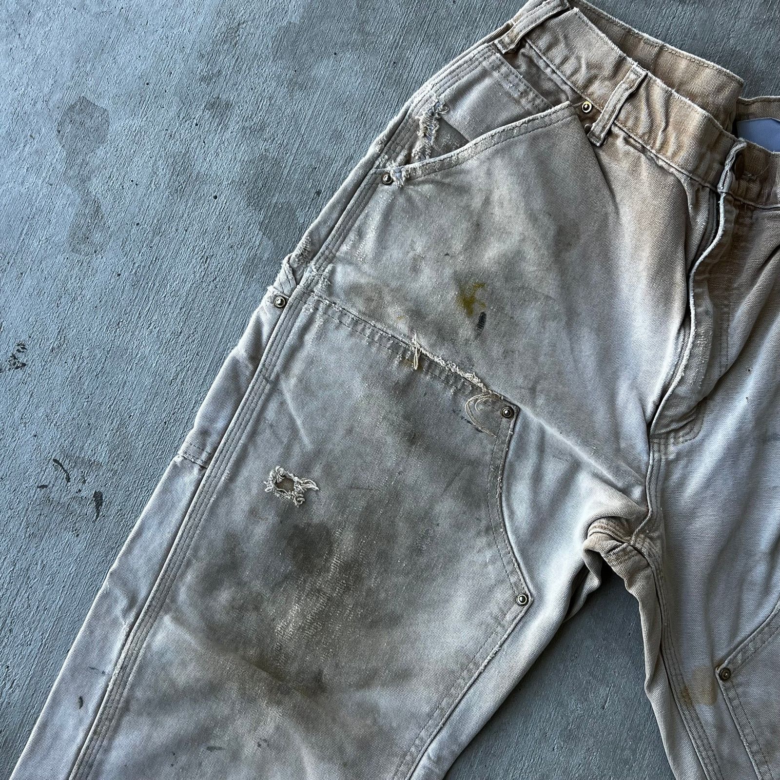 Carhartt × Vintage Carhartt faded brown double knee work wear carpenter pants Size US 30 / EU 46 - 7 Thumbnail