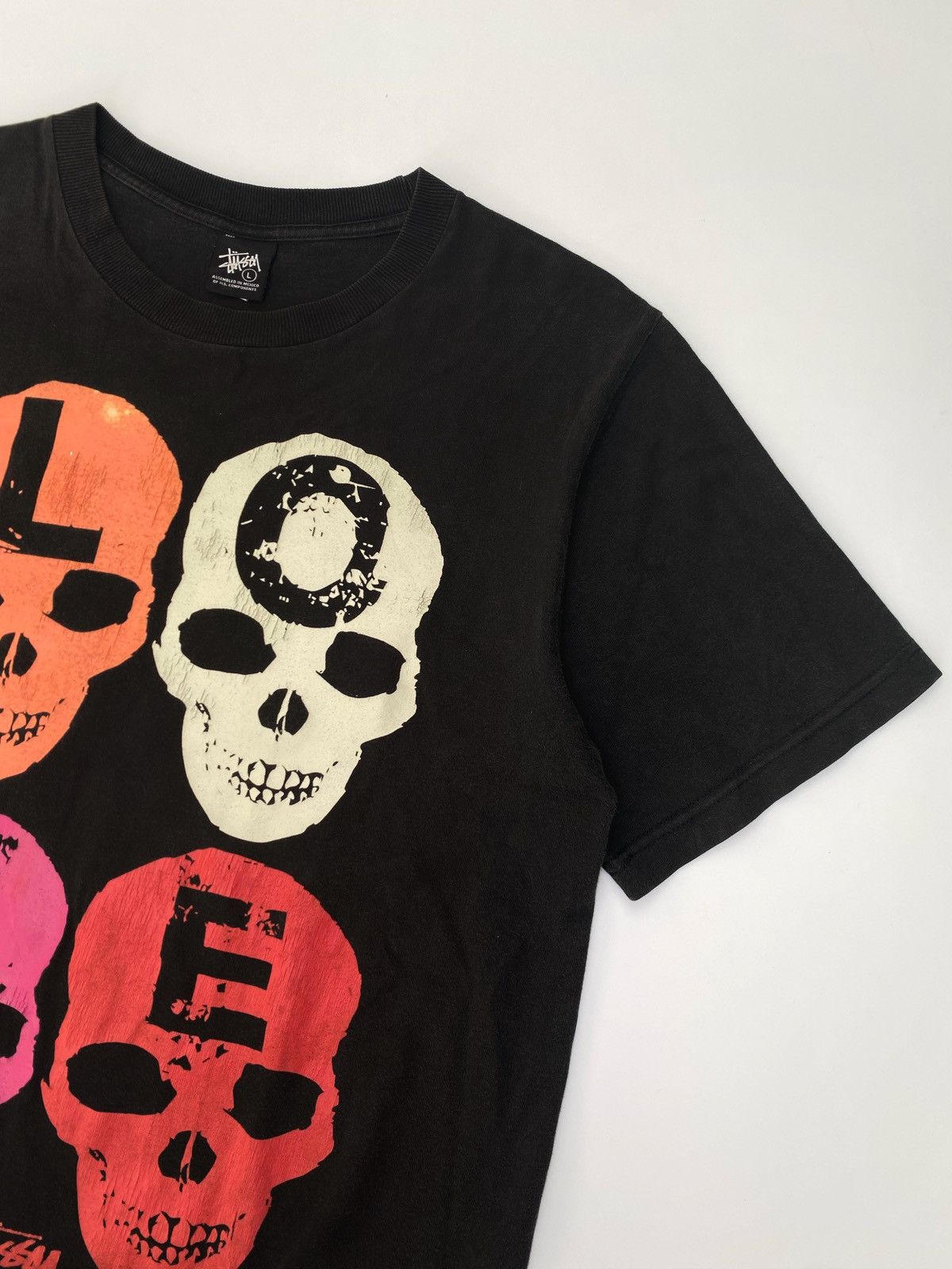 Stussy Vintage Love & Hate Stussy Skull Tee (1) Size US L / EU 52-54 / 3 - 2 Thumbnail