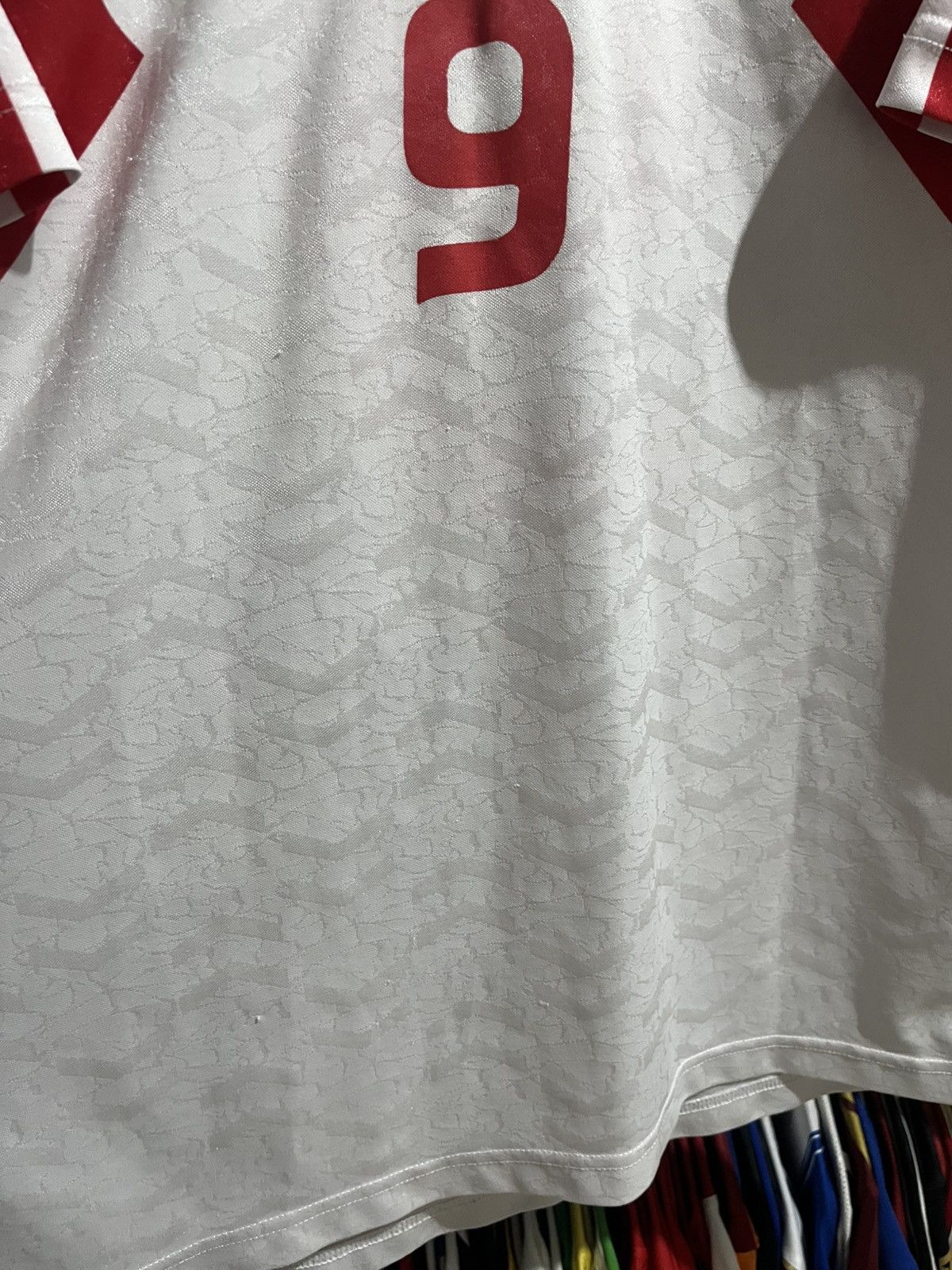 Hummel Vintage Hummel Denmark 1992 Away Soccer Jersey Size US S / EU 44-46 / 1 - 3 Thumbnail