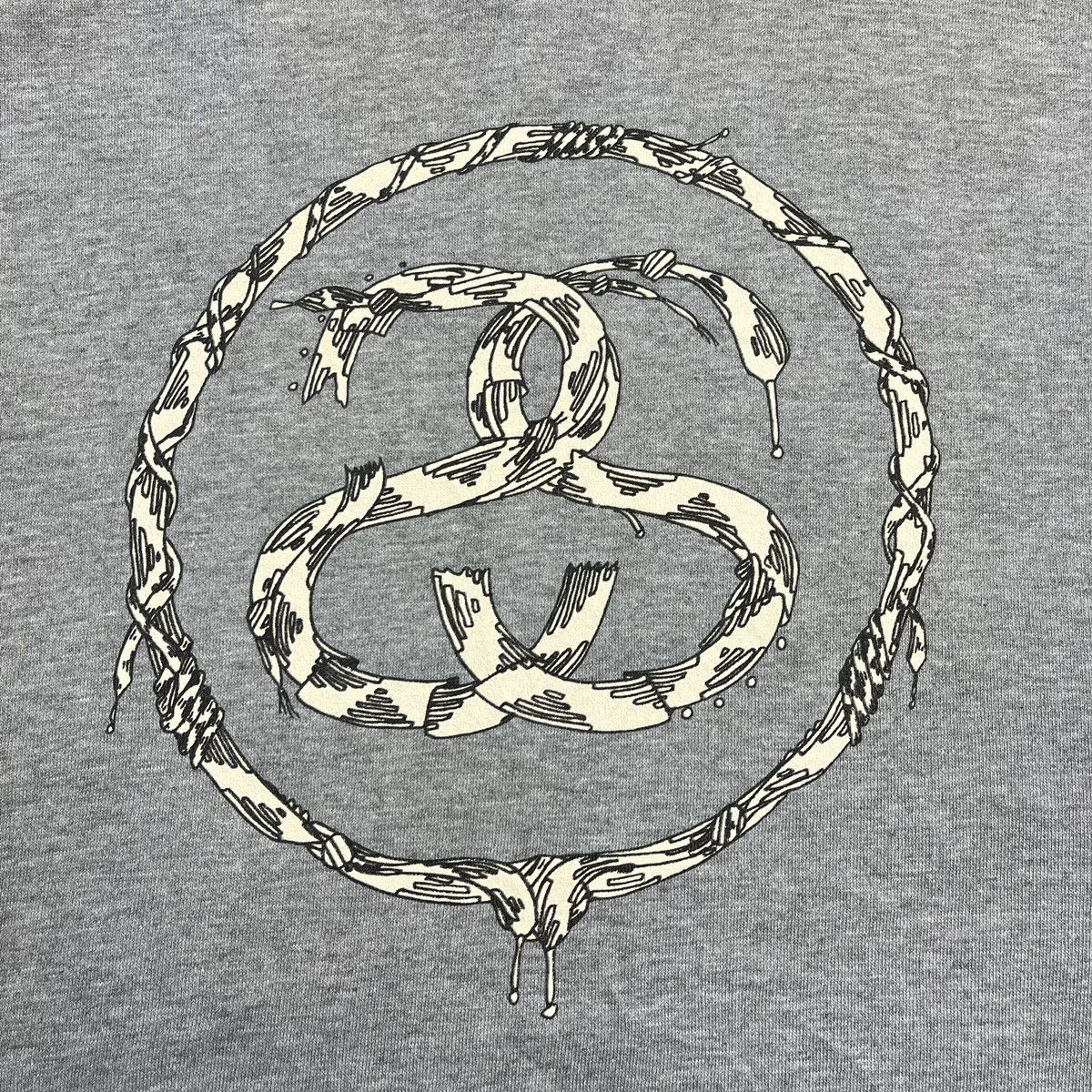 Stussy Vintage Stussy big logo hoodie grey Size US XL / EU 56 / 4 - 3 Thumbnail