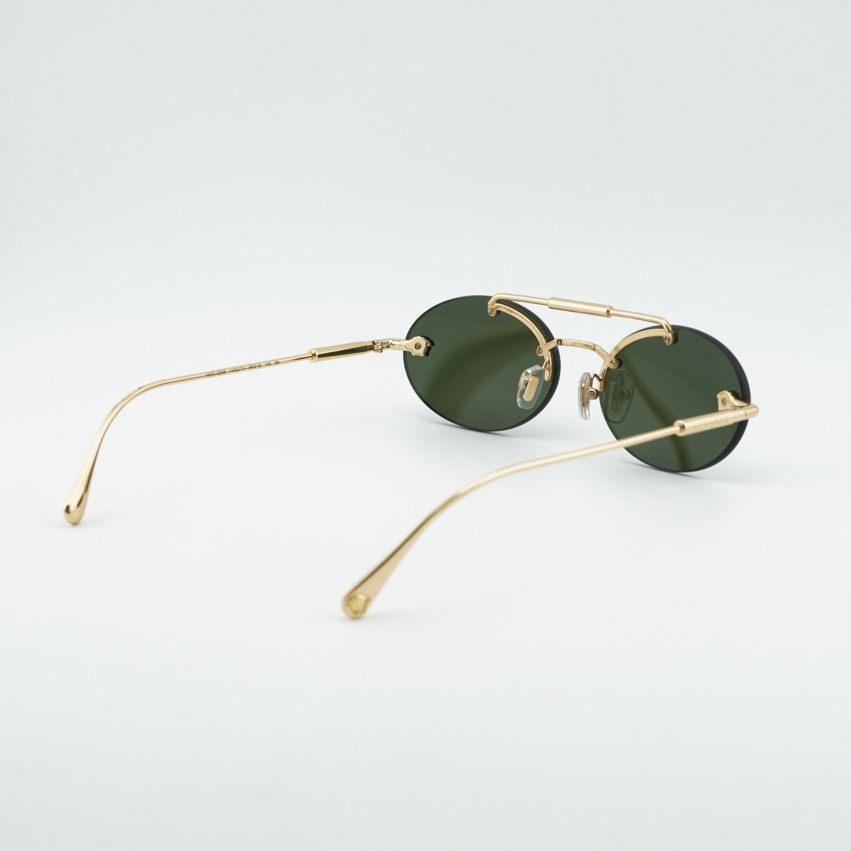 Versace Versace VE2295 1002/71 Sunglasses Gold Oval Frame Size ONE SIZE - 4 Thumbnail