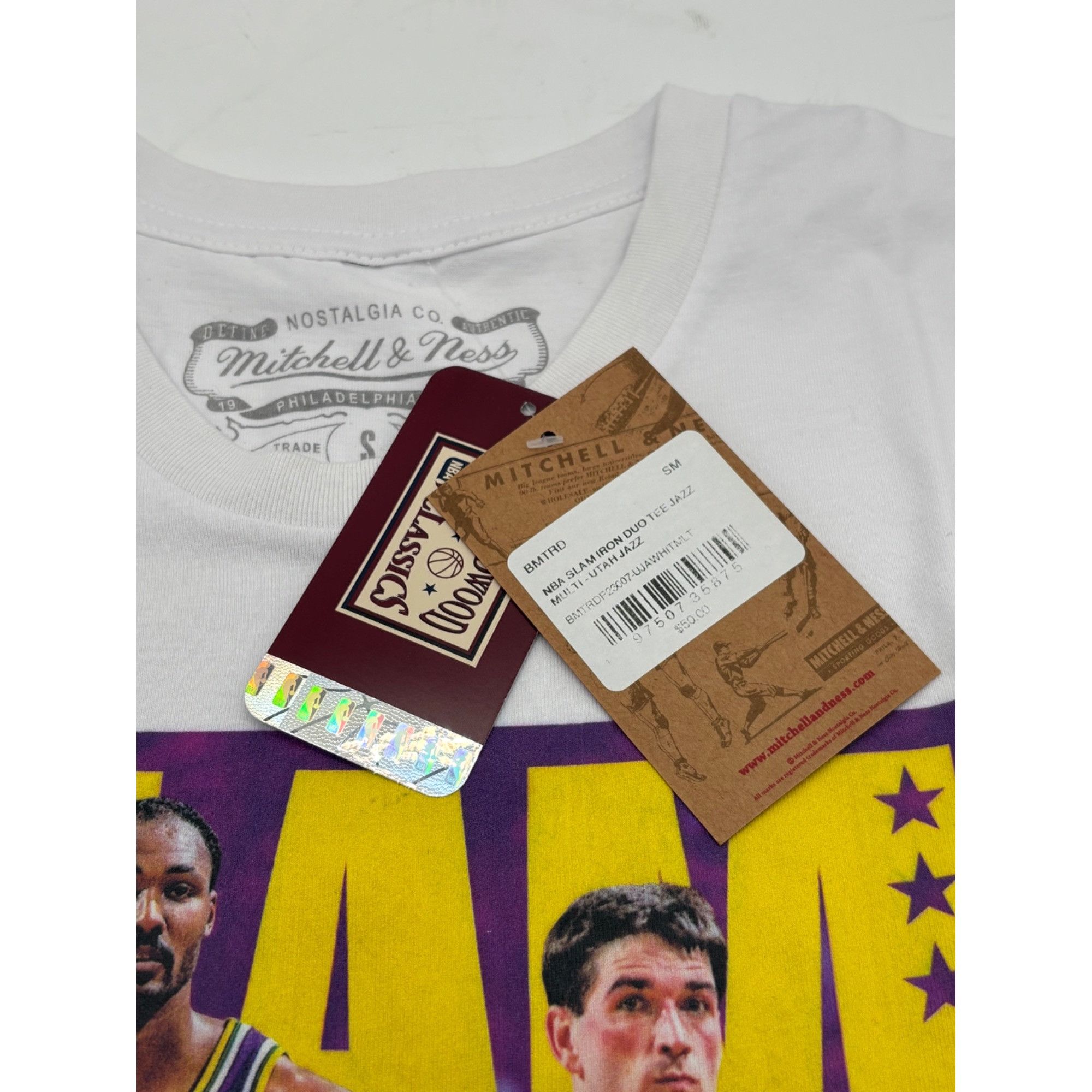 Mitchell & Ness Mitchell & Ness NBA Slam Iron Duo Tee Jazz Multi, Utah Jazz, Size US S / EU 44-46 / 1 - 7 Thumbnail