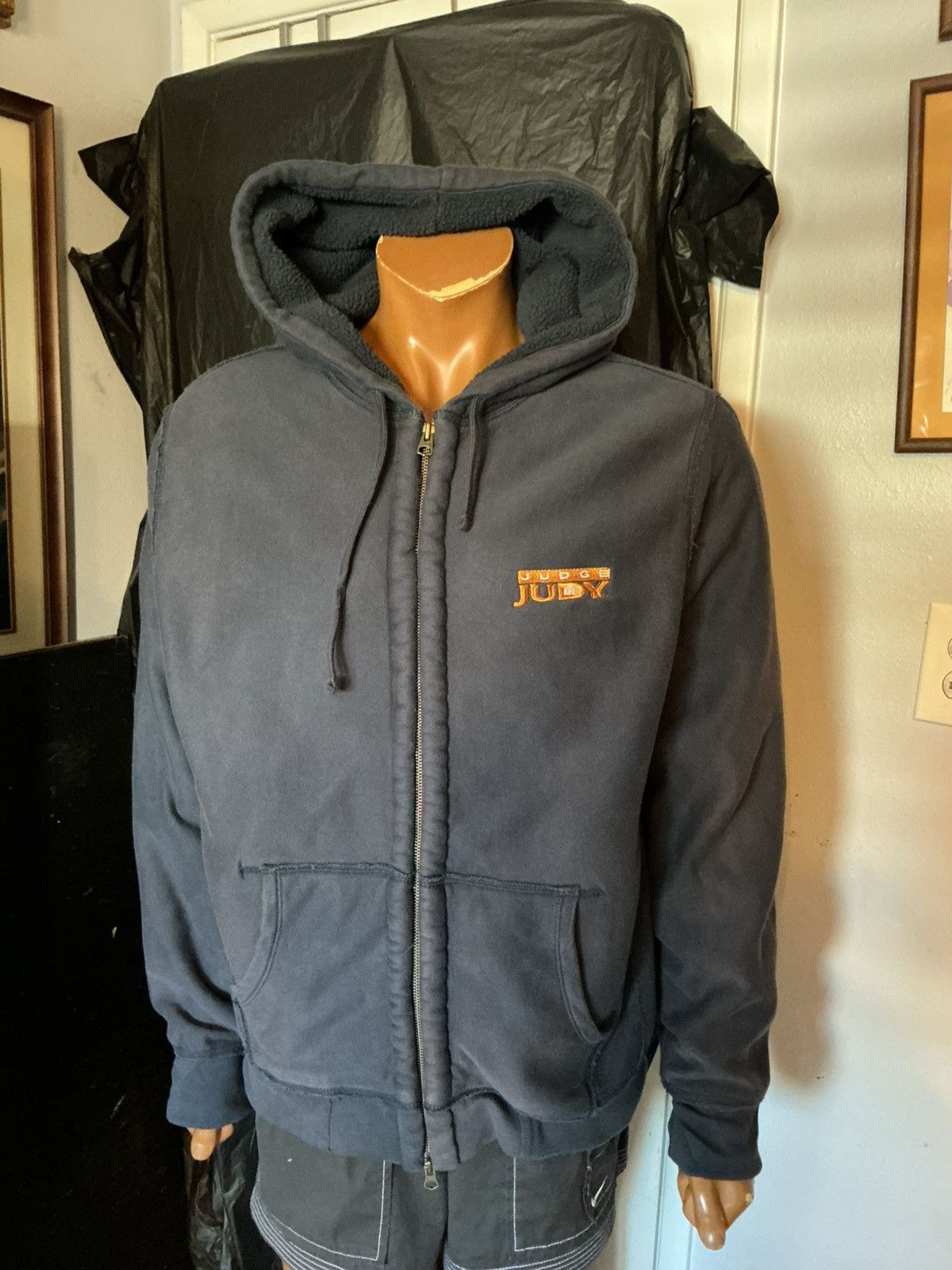 J.Crew Judge Judy J. Crew Fleece Sherpa Embroidered Full Zip Hoodie Size US XL / EU 56 / 4 - 9 Thumbnail