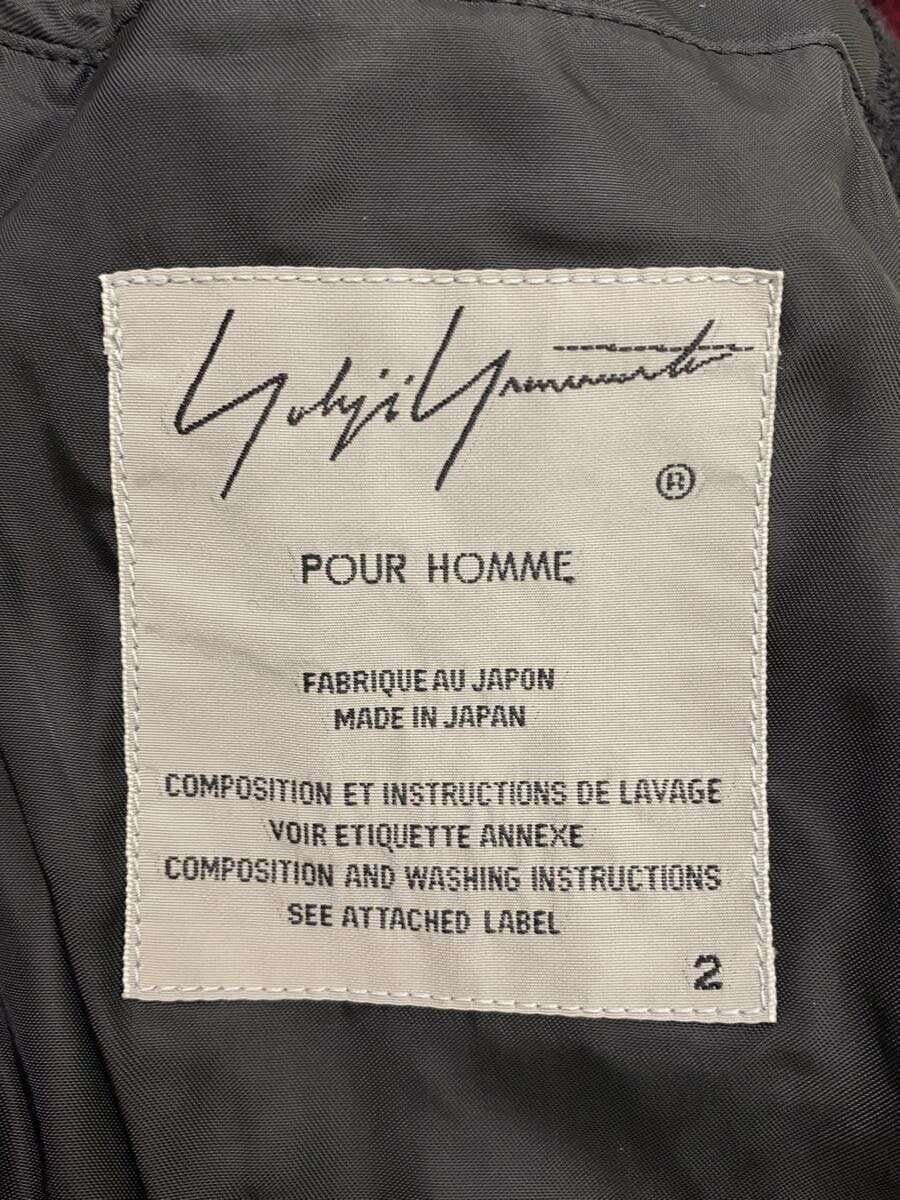 Yohji Yamamoto YOHJI YAMAMOTO POUR HOMME 18AW Red Flannel Jacket Size US M / EU 48-50 / 2 - 3 Thumbnail