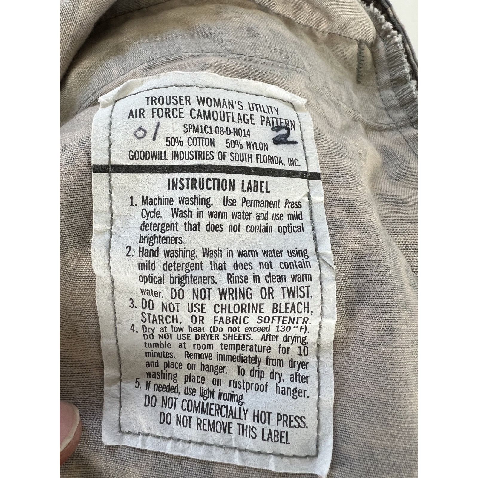 Other US Air Force Utility Trouser Camouflage Cargo Pants Fatigues Size 30" / US 8 / IT 44 - 8 Thumbnail