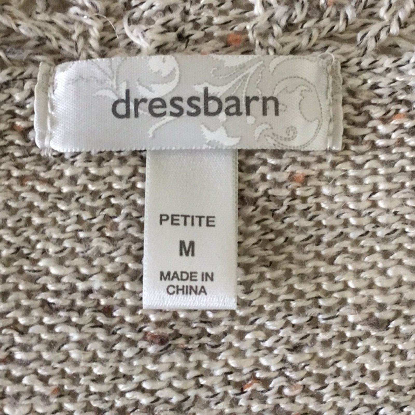 Other Dressbarn Tan Open Front Cardigan/Sweater Size MP* Size M / US 6-8 / IT 42-44 - 9 Thumbnail