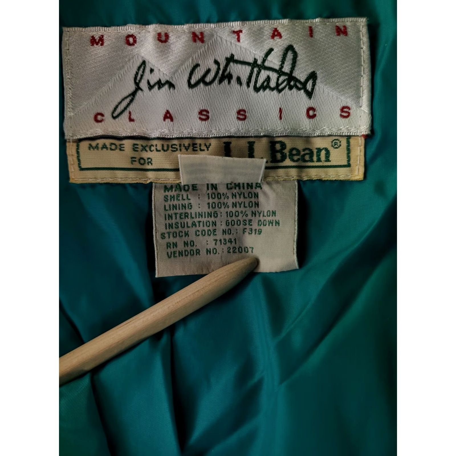 Vintage L.L. Bean Jacket Down Puffer Blue Mens XLT Tall Mountain Classics Jim Whittaker Size US XL / EU 56 / 4 - 5 Thumbnail