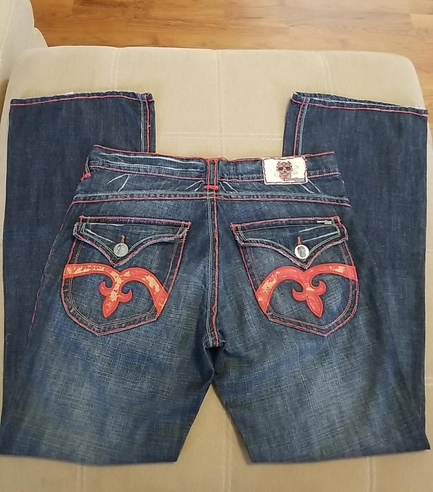 Other Laguna Beach Jeans Men's 36x34 Denim Red Stitch Made In USA Size US 36 / EU 52 - 4 Thumbnail