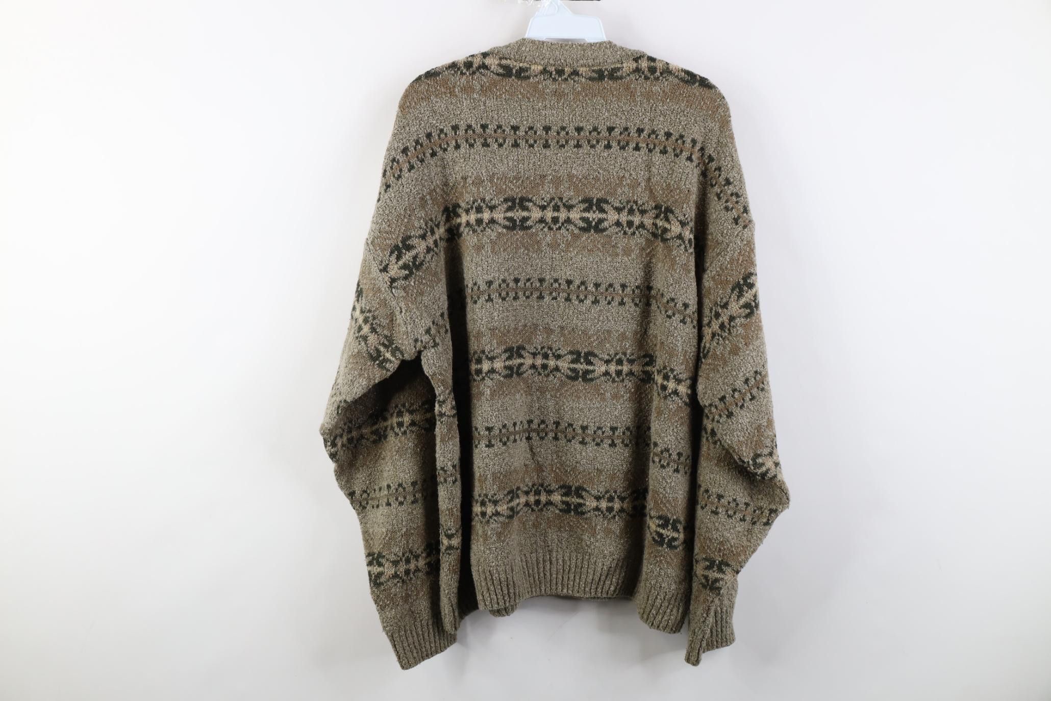 Vintage Vintage 90s Streetwear Southwestern Knit Crewneck Sweater Size US XL / EU 56 / 4 - 8 Thumbnail