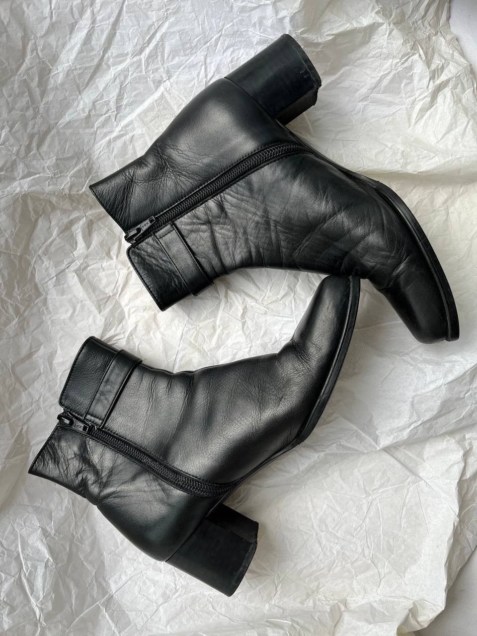 Japanese Brand × Vintage A.D.O Collection vintage japanese black leather ankle boots Size US 6.5 / IT 36.5 - 6 Thumbnail