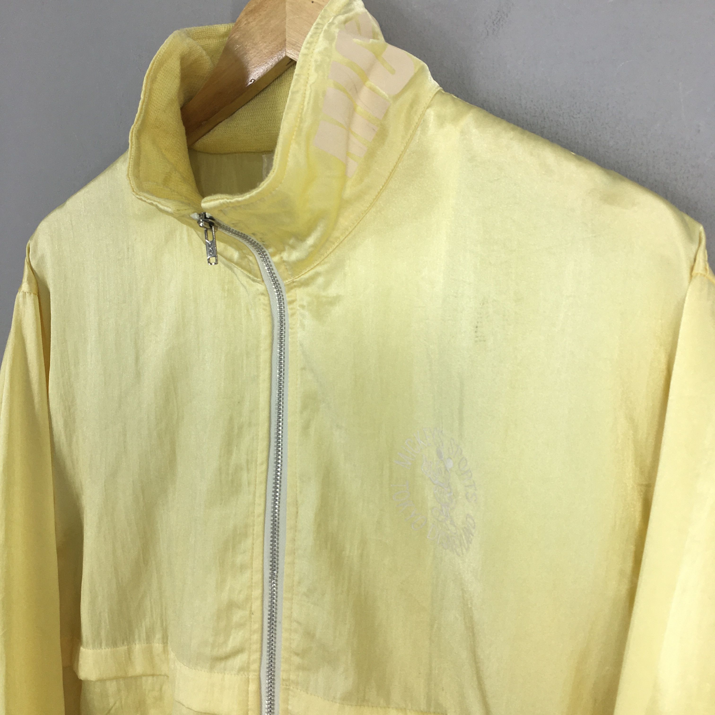 Disney Vintage 90's Mickey Mouse Disney Yellow Jacket Large Size US L / EU 52-54 / 3 - 3 Thumbnail