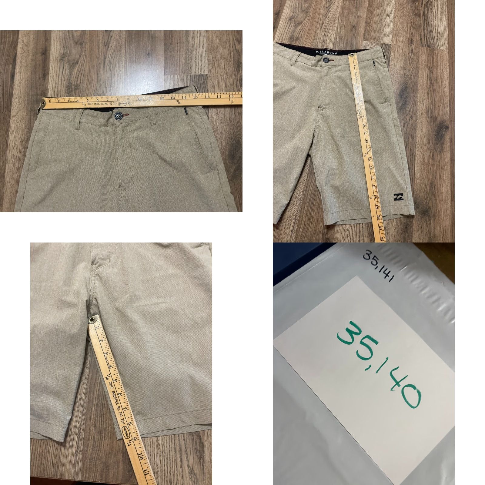 Billabong Billabong Shorts Men's Size 30 Tan Flat Front Chino Shorts Size US 30 / EU 46 - 8 Thumbnail