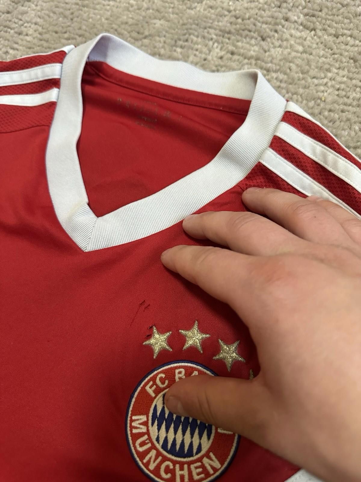 Adidas BAYERN MUNICH ADIDAS 2014/15 FOOTBALL SOCCER TRAINING JERSEY Size US M / EU 48-50 / 2 - 5 Thumbnail