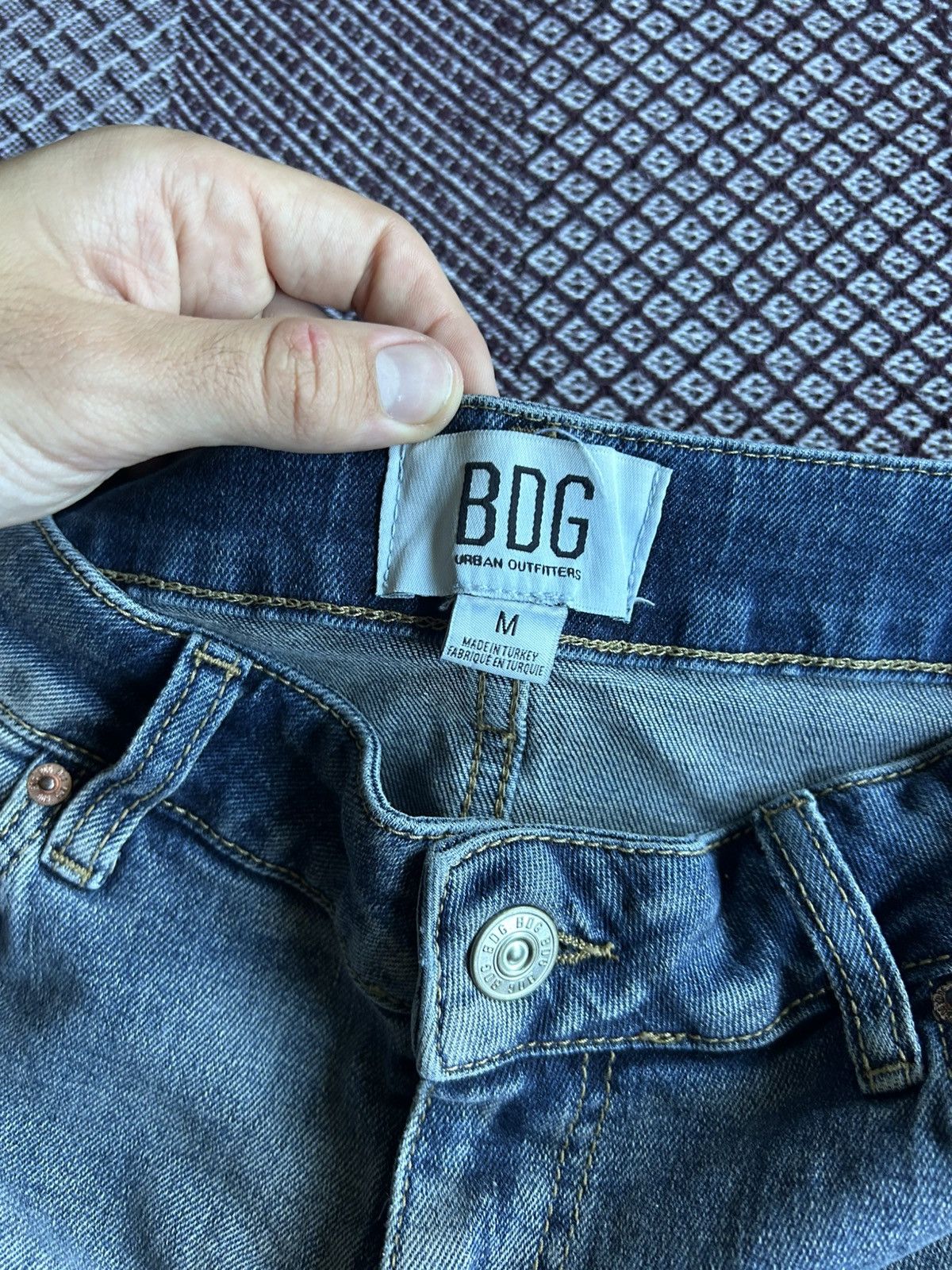 Bdg Vintage BDG Mini Skirt Distressed Faded Women Streetwear Size 30" / US 8 / IT 44 - 5 Thumbnail