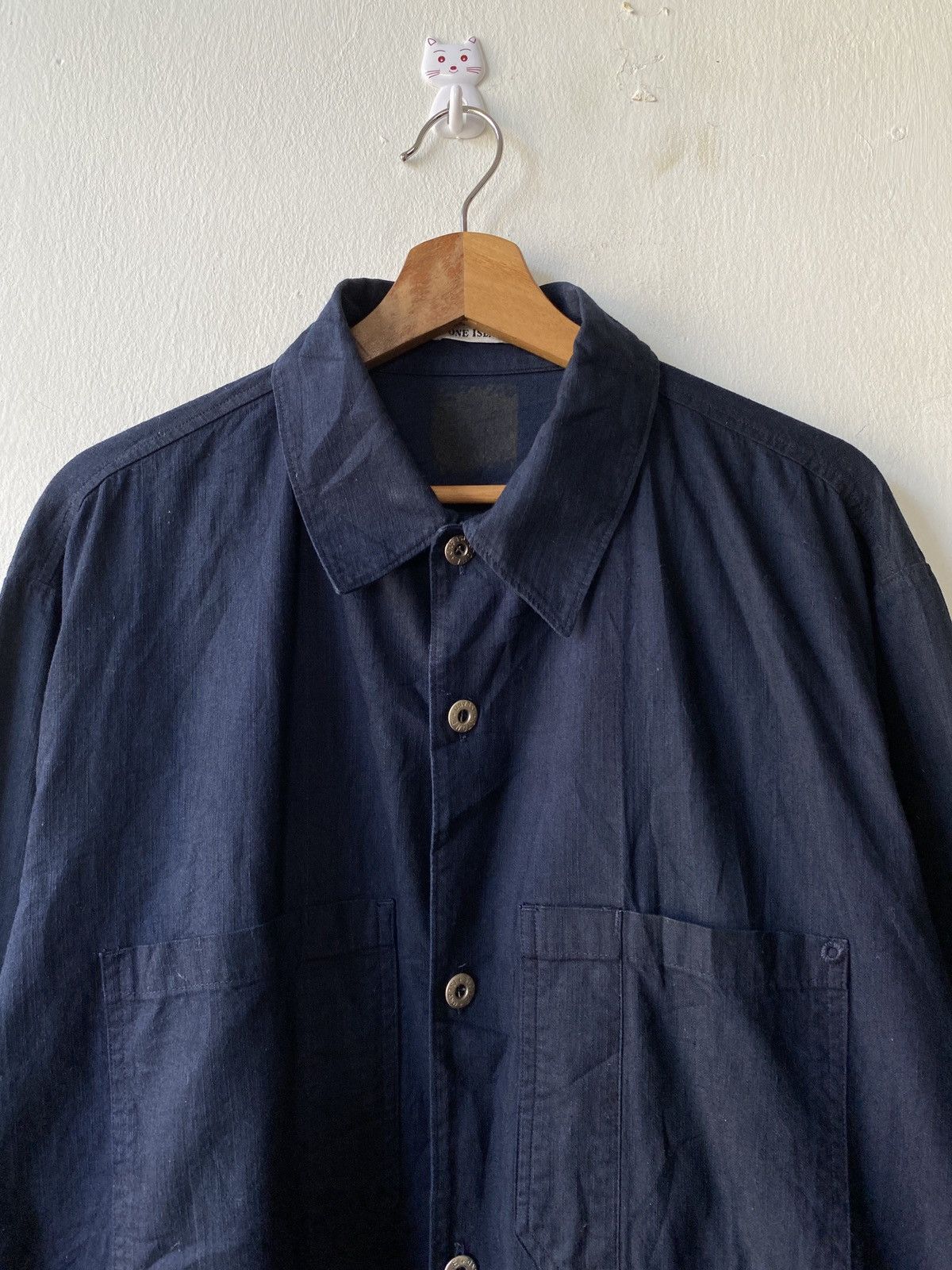 Stone Island 1990s - Vintage Stone Island Over Shirt Double Pocket Size US L / EU 52-54 / 3 - 5 Thumbnail