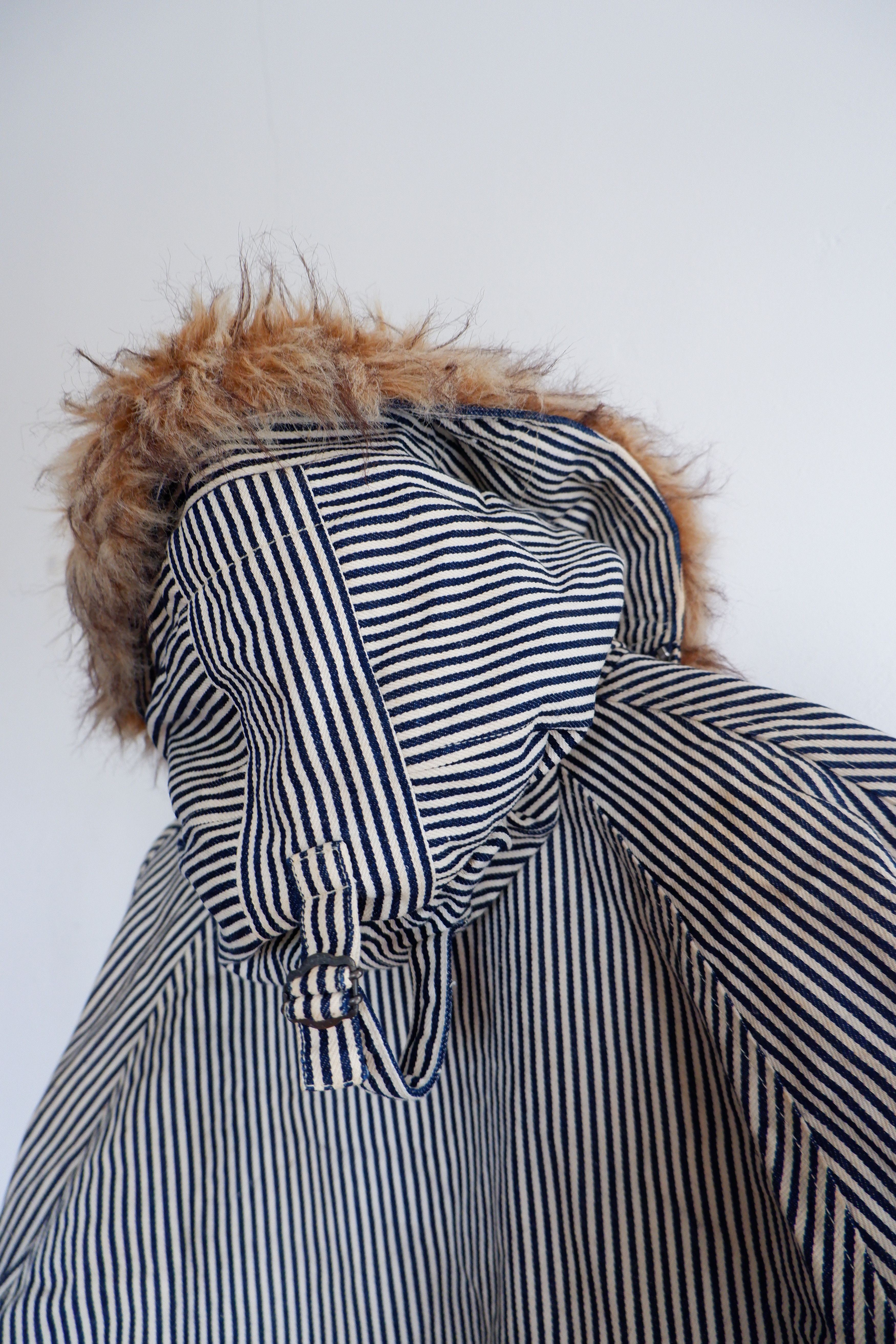 If Six Was Nine Vintage Pearl Diver Hickory Fur Parka Hoodie Size US M / EU 48-50 / 2 - 6 Thumbnail