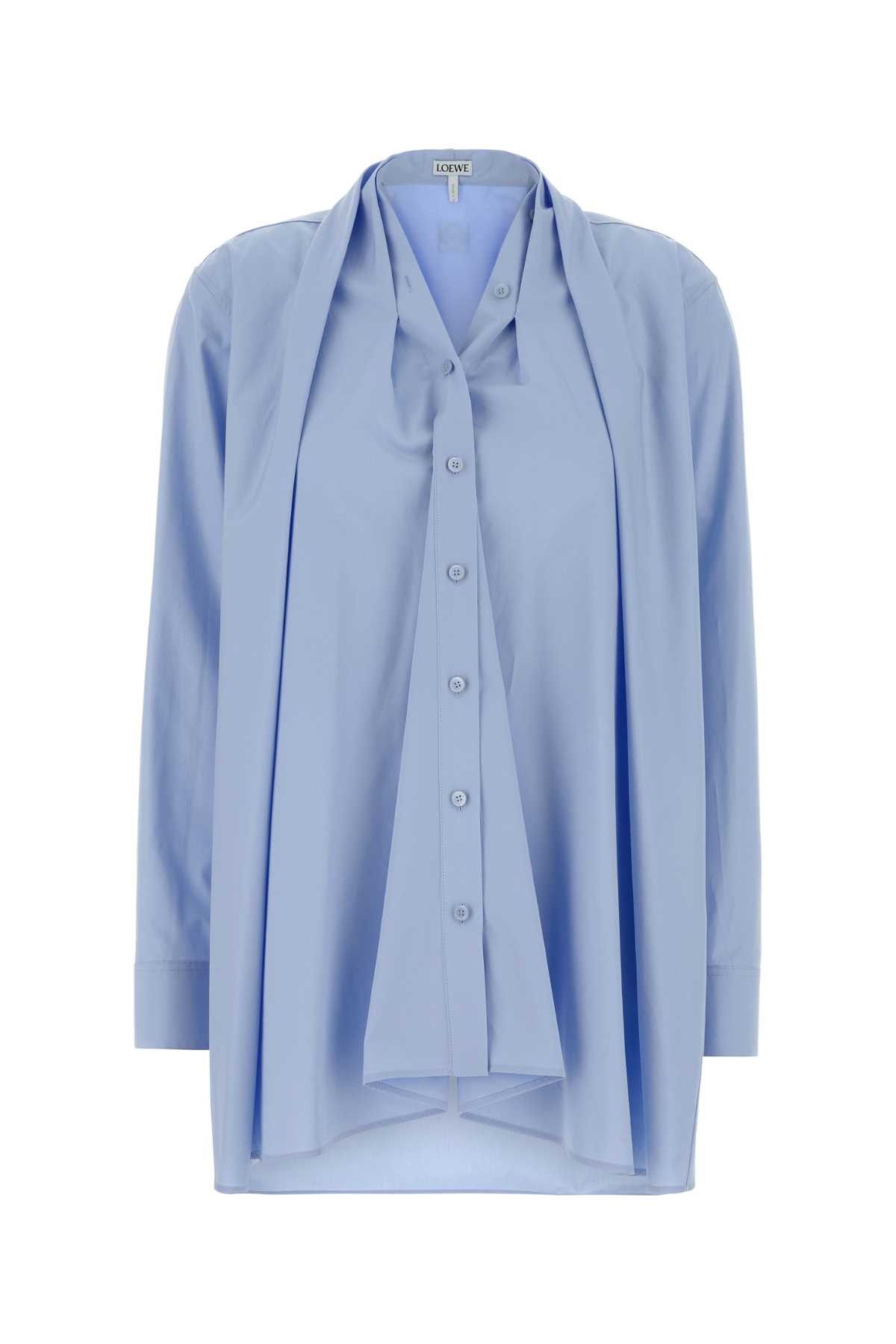 Loewe Light Blue Poplin Shirt Size M / US 6-8 / IT 42-44 - 1 Thumbnail