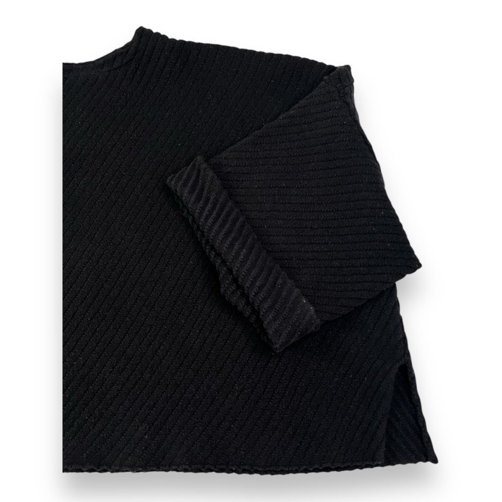 Free People Free People Black Oversized Short Sleeve Sweater Size Large Size L / US 10 / IT 46 - 3 Thumbnail