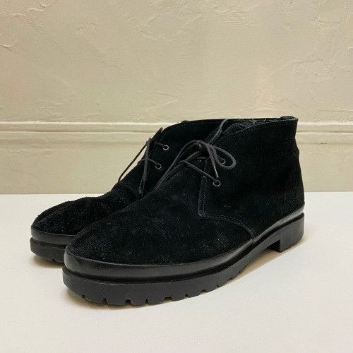 image of Yohji Yamamoto x YS For Men Y's For Men Suede Chukka Boots in Black (Size 10)