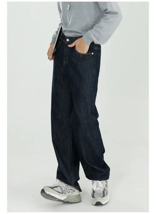 Other Black detailed all-match loose drape straight jeans Size US 32 / EU 48 - 3 Thumbnail