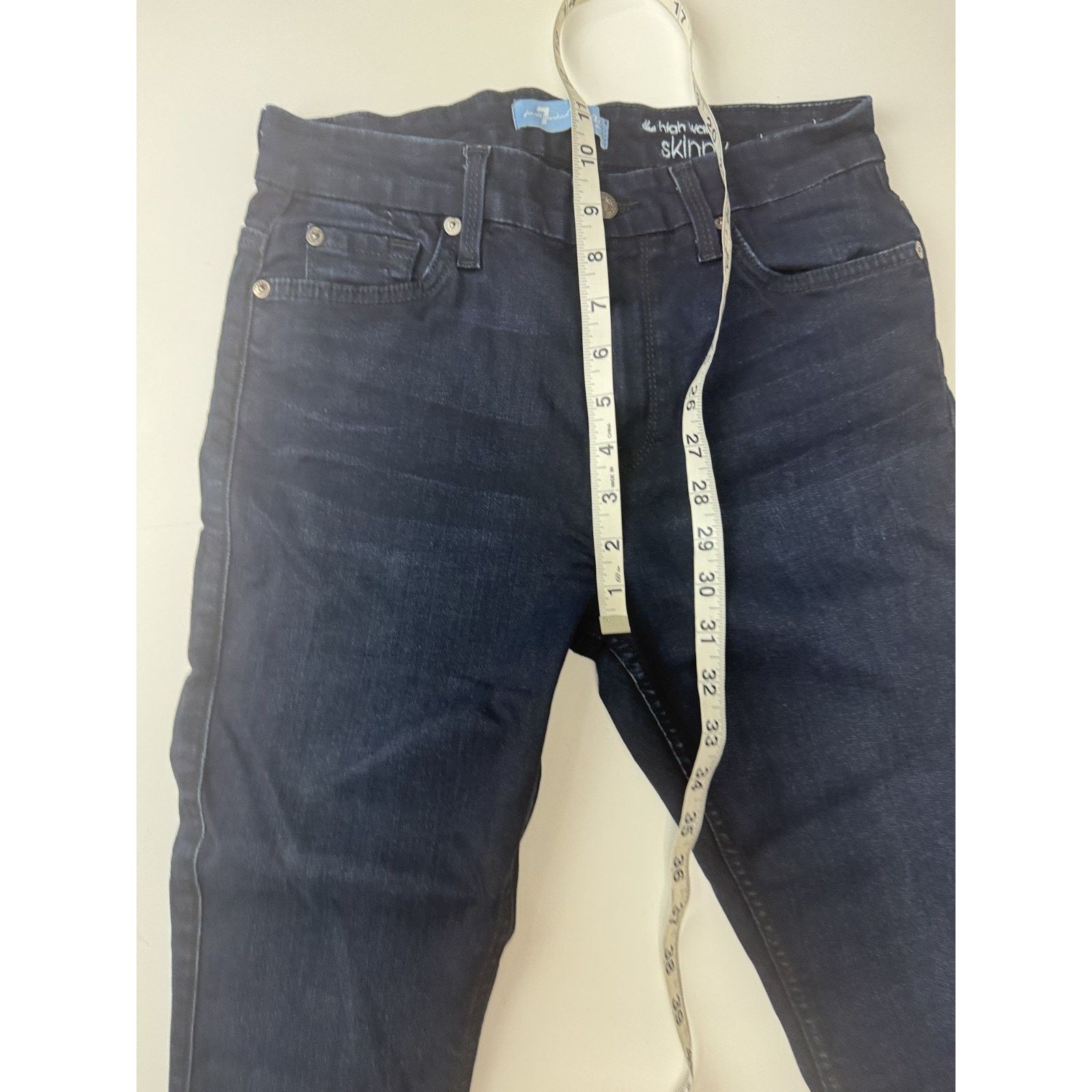 7 For All Mankind 7 for all Mankind the high waist skinny jeans B(air) 28 Size 28" / US 6 / IT 42 - 4 Thumbnail