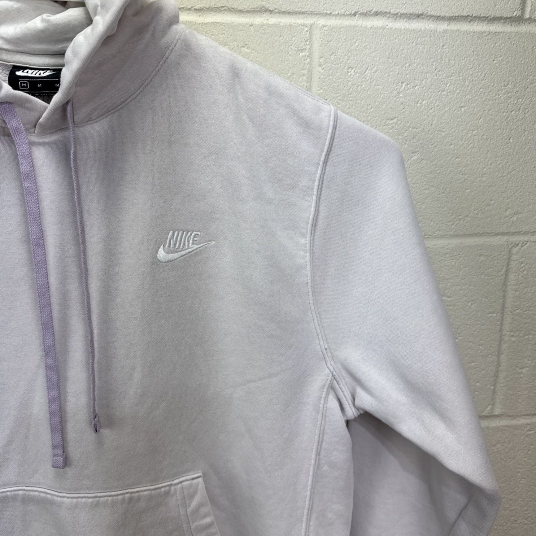 Nike Nike Sportswear Hoodie Pullover Men M Lilac - 576 BV2654-576, Fleece, Logo Embroidered, Hooded, Pockets, Cotton Blend, Regular Fit, Spring Fall Winter Size US M / EU 48-50 / 2 - 6 Thumbnail