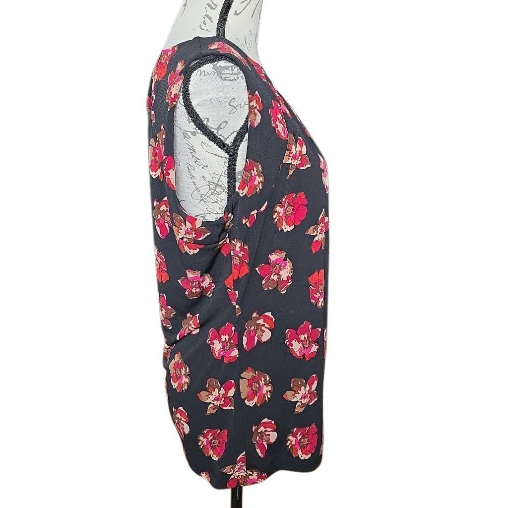 Tommy Hilfiger Tommy Hilfiger Women’s Size Large Black Red Pleated Front Sl Size L / US 10 / IT 46 - 3 Thumbnail