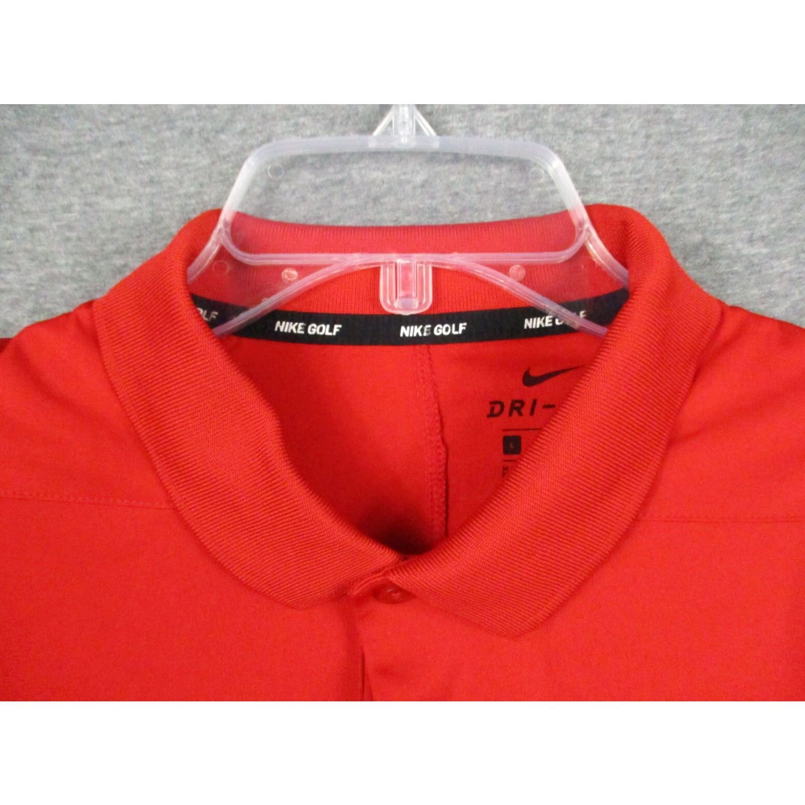 Nike Nike Golf Dri Fit Polo Shirt L Men Red Black Swoosh Polo Shirt Mens Nike Golf DRi-Fit Red Black Swoosh Size US L / EU 52-54 / 3 - 4 Thumbnail