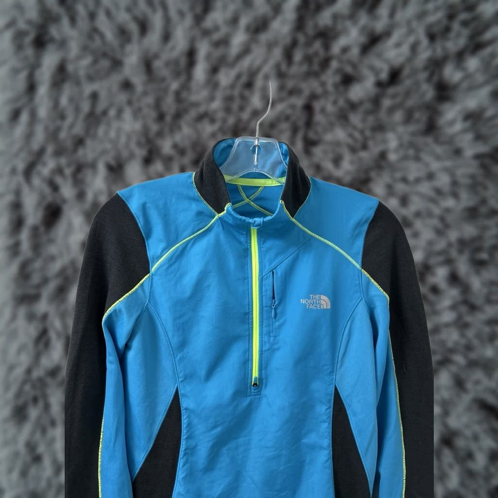 The North Face The North Face Flight Series 1/4 Zip Womens Small Blue Merino Wool Pullover L/S Size S / US 4 / IT 40 - 1 Thumbnail