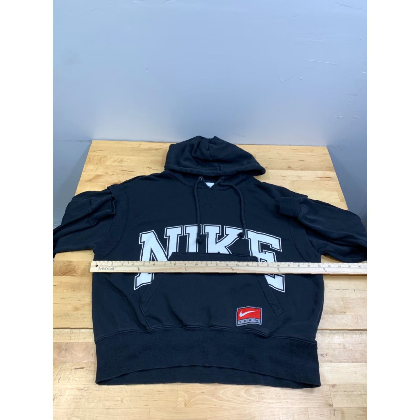 Nike Nike Hoodie Women S Black Logo Pullover Casual Workout Pullover Hooded Raglan Sleeve Fleece Nike Sportswear 13032 Size S / US 4 / IT 40 - 6 Thumbnail