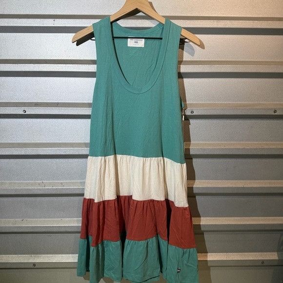 Sol Angeles NWT Sol Angeles Teal and Rust Tiered Mini Dress M Size M / US 6-8 / IT 42-44 - 3 Thumbnail