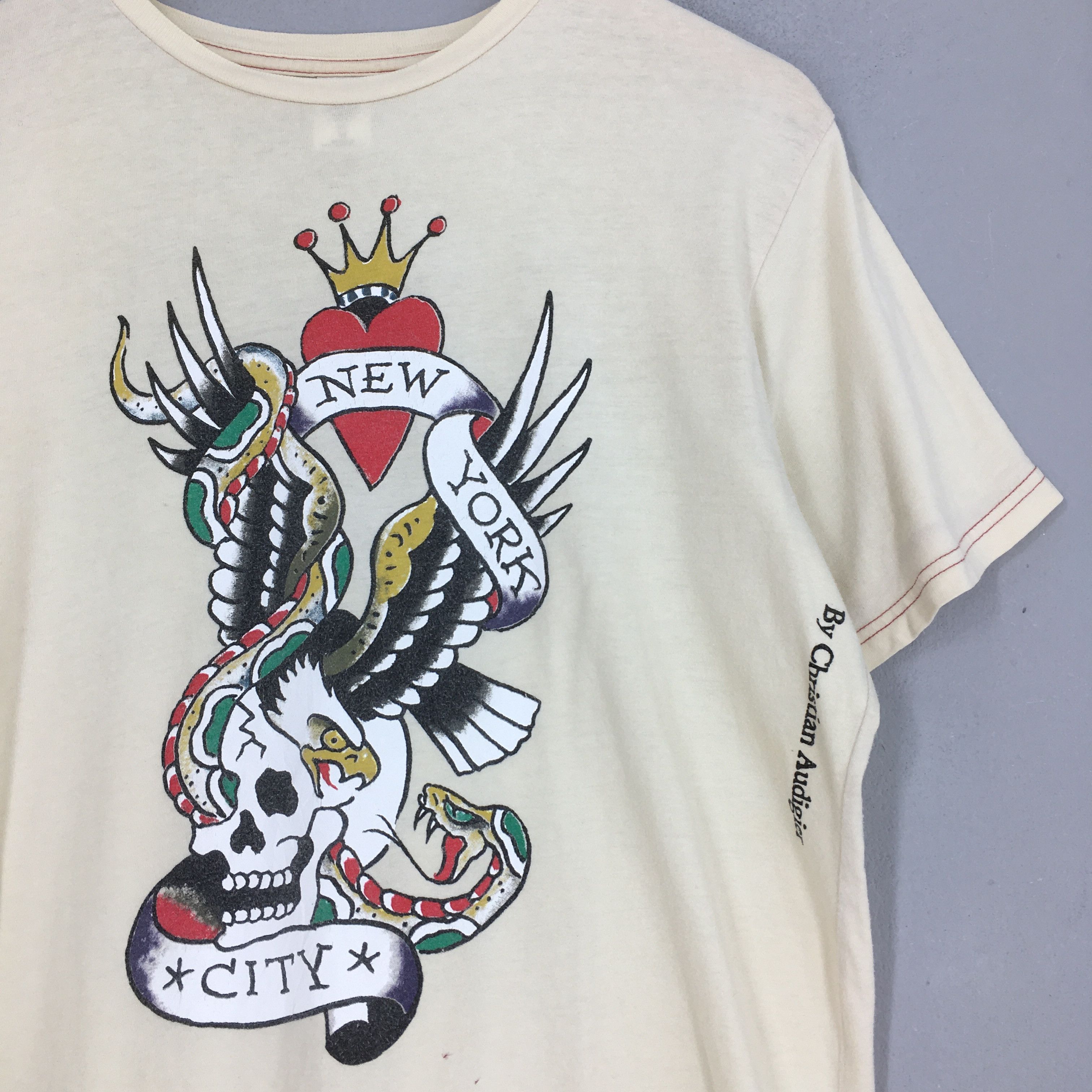 Christian Audigier × Ed Hardy × Vintage Vintage Don Ed Hardy Christian Audiegier Tatoo Medium Size US M / EU 48-50 / 2 - 2 Thumbnail