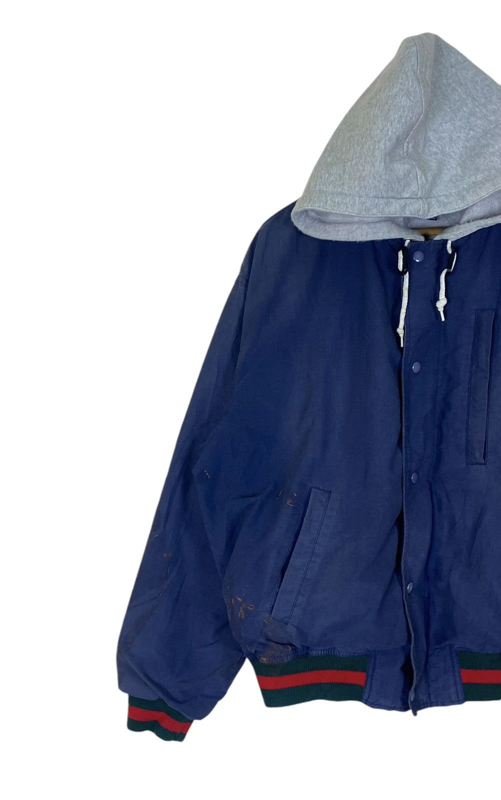 Polo Ralph Lauren × Vintage Vintage 1991 Polo Ralph Lauren Button Up Bomber Hoodie Size US L / EU 52-54 / 3 - 4 Thumbnail