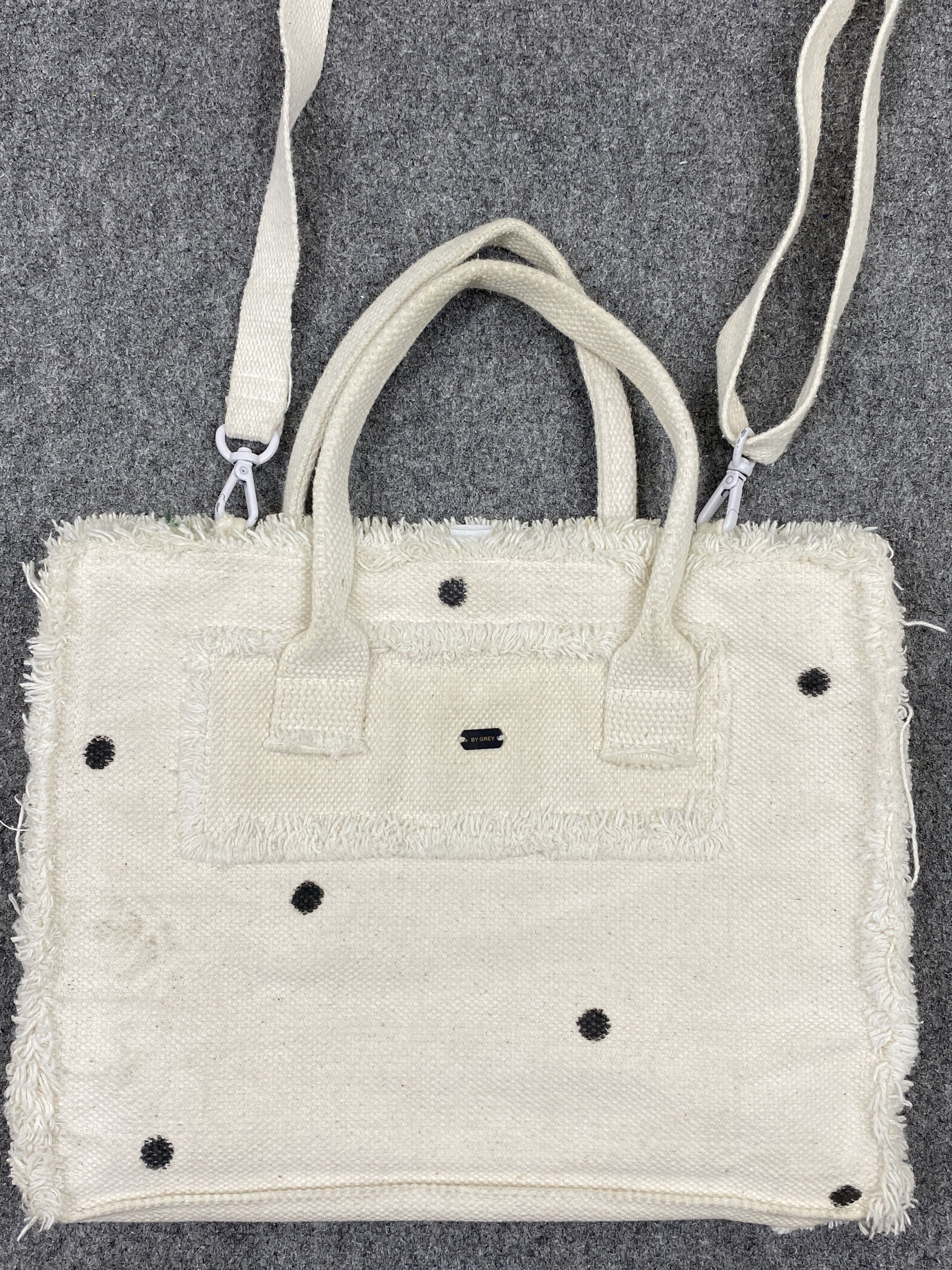 Japanese Brand Vintage Japanese Brand Polka Dot Handbag BG0186 Size ONE SIZE - 4 Thumbnail