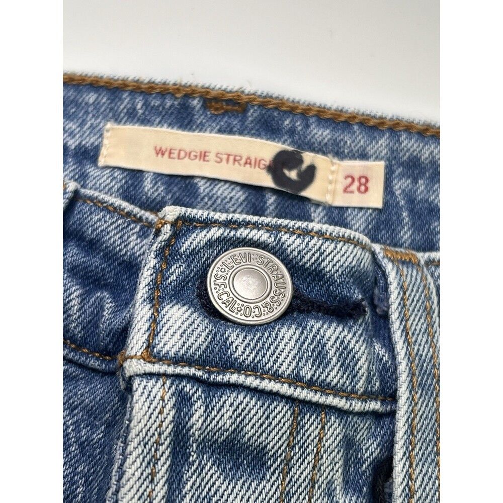 Levi's NEW Levi’s Premium Wedgie Straight Fit Jeans 28X25 High Ris Size 28" / US 6 / IT 42 - 7 Thumbnail
